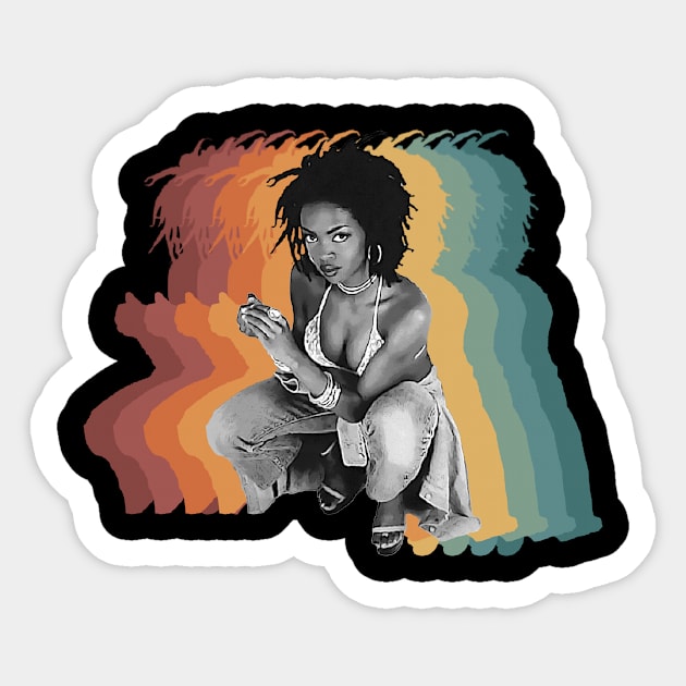 Lauryn Hill Vintage Rainbaow Sticker by Oges Rawon